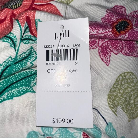 J. Jill Floral Dress Women’s 1X NEW - Picture 11 of 11